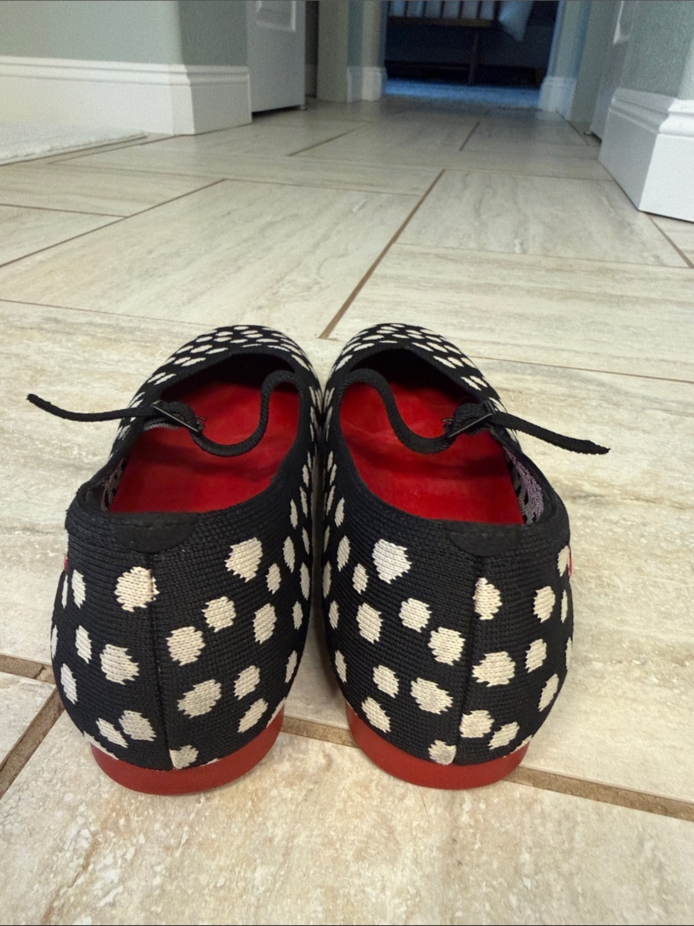 VIVAIA Square-Toe Mary Janes (Margot Mary-Jane) Flats Dots EU 39.5 US 8.5 - Picture 9 of 16